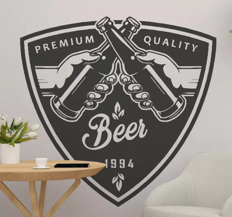 Autocolante animal cerveja de qualidade premium - TenStickers