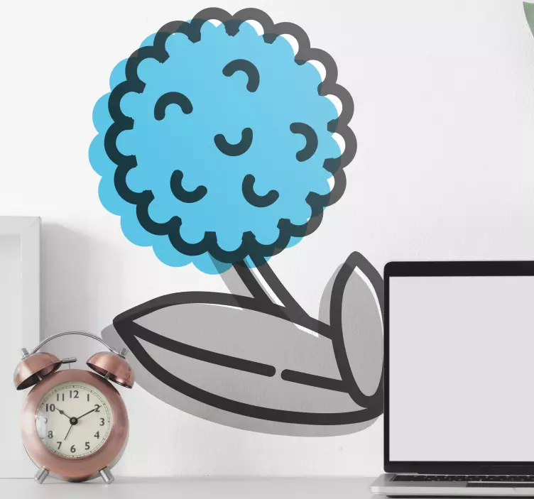 Autocolante animal elemento floral brincalhão - TenStickers