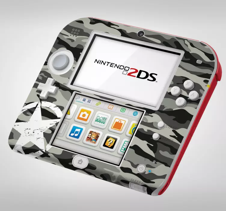 Autocolante animal estilo camuflagem para nintendo 2ds - TenStickers