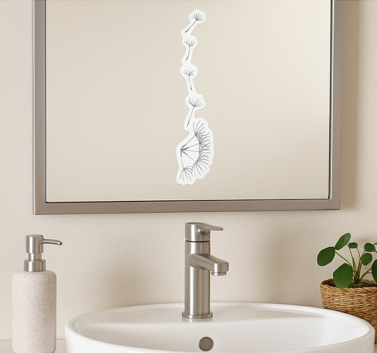 Autocolante animal flutuação de sementes de dente-de-leão - TenStickers