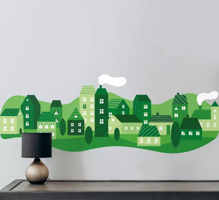 Autocolante animal vila verde encantadora - TenStickers