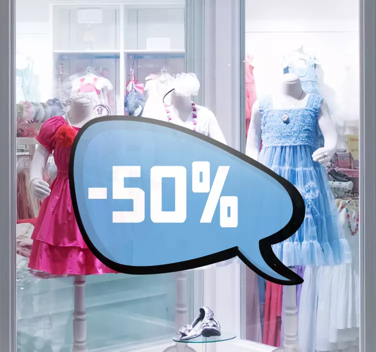 autocolante azul personalizável da promoção da bolha - TenStickers