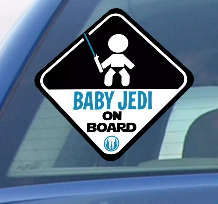 Autocolante Bebé Jedi a Bordo - TenStickers