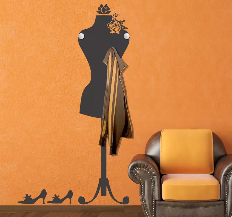Adesivo cabide autocolante de rack de manequim - TenStickers