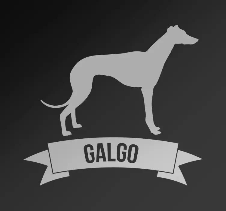 Autocolante decorativo cão galgo - TenStickers