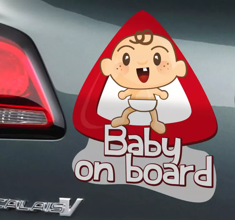 Autocolante carro baby on board - TenStickers