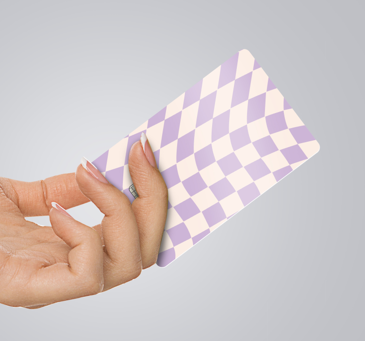 Autocolante cartão multibanco quadrados cores pastel - TenStickers