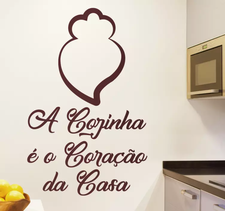 Autocolante coração de Viana cozinha - TenStickers