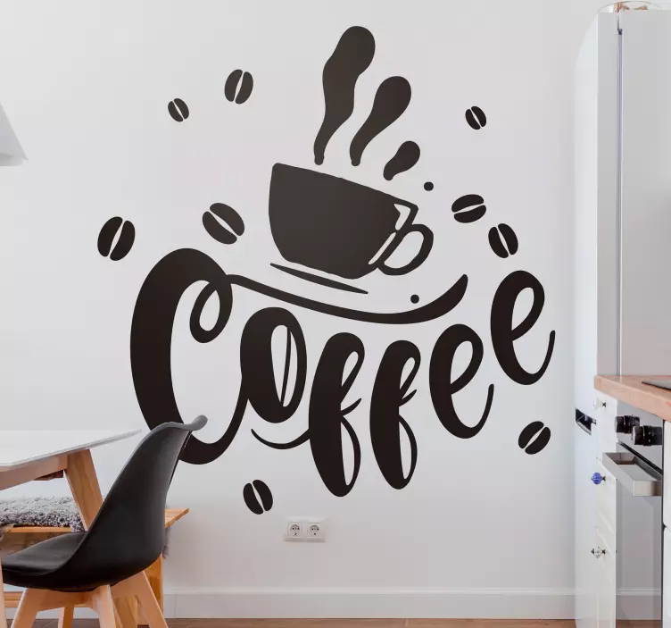 Vinil autocolante decorativo de bebidas Coffee - TenStickers