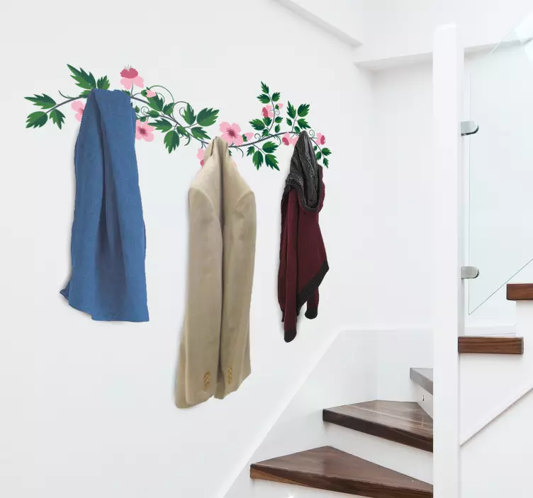 Autocolante de cabide floral - TenStickers