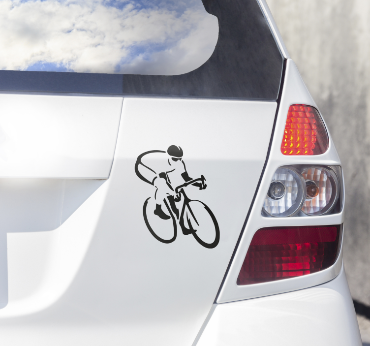 Autocolante de ciclismo bicicleta de estrada para carro - TenStickers