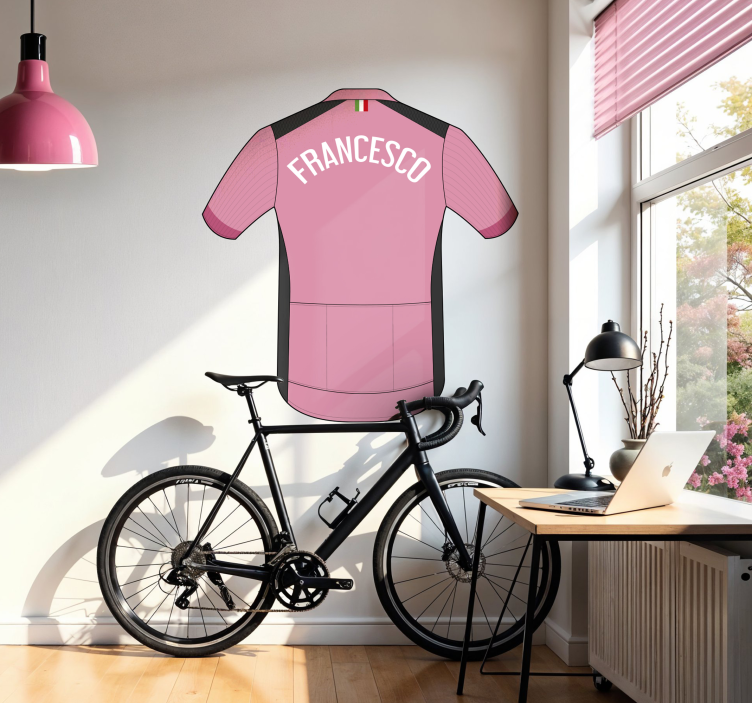 Autocolante de ciclismo maglia rosa - TenStickers