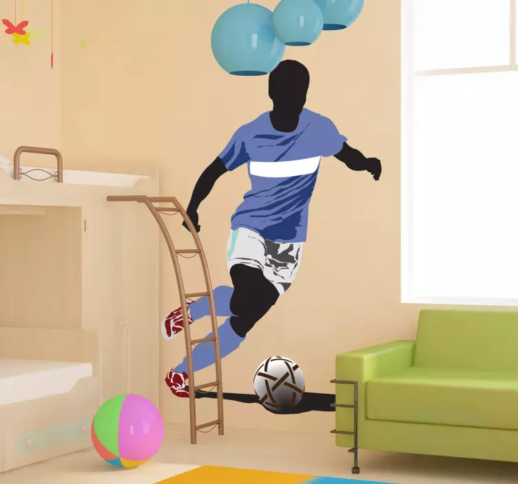 Vinil decorativo jogador de futebol - TenStickers
