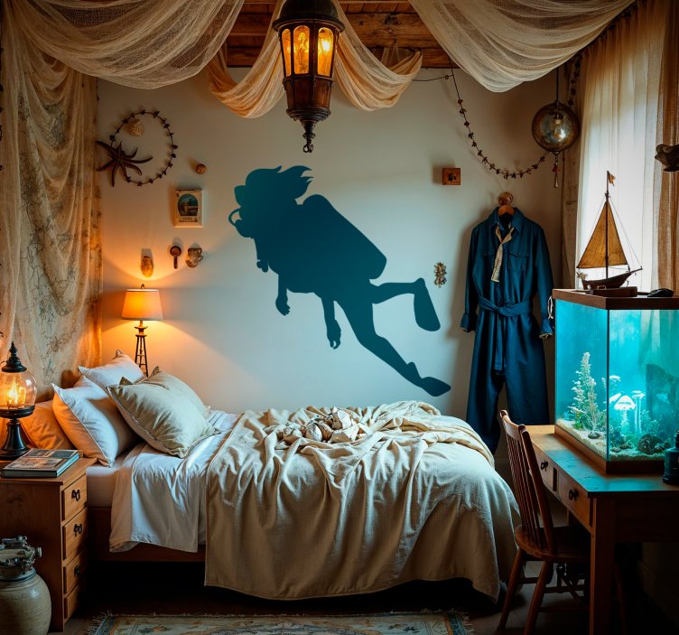 Autocolante de desporto mergulhadora - TenStickers