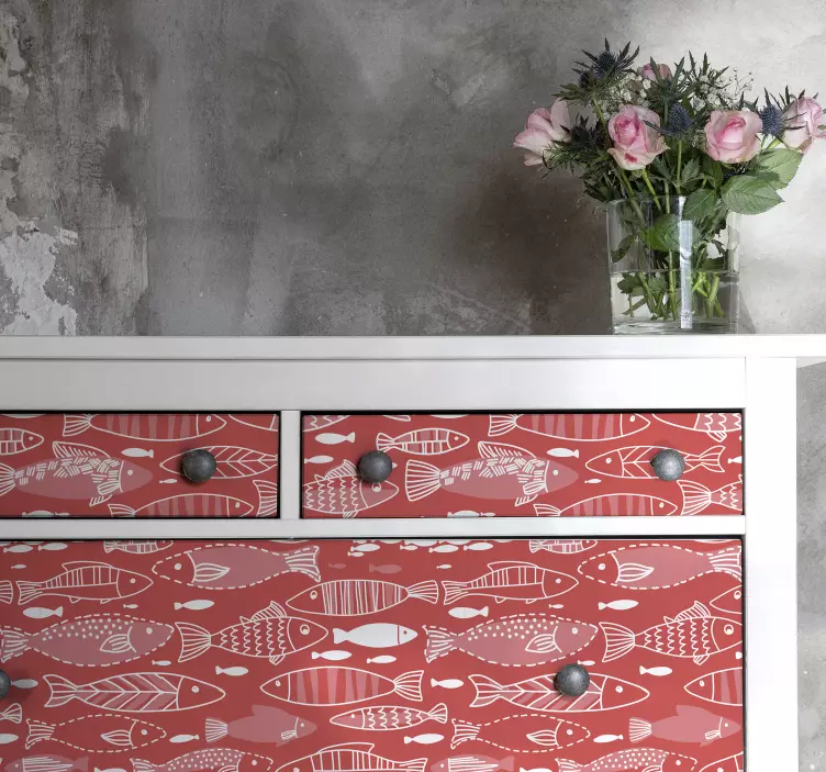 Muitos peixes no fundo do mar (móveis) vinil autocolante decorati - TenStickers