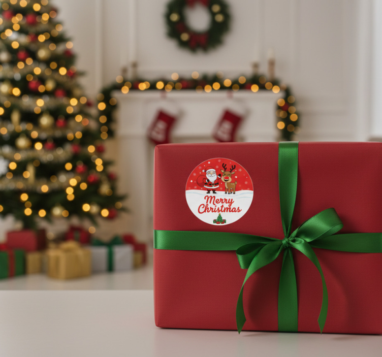 Autocolante de natal para presente de natal - TenStickers