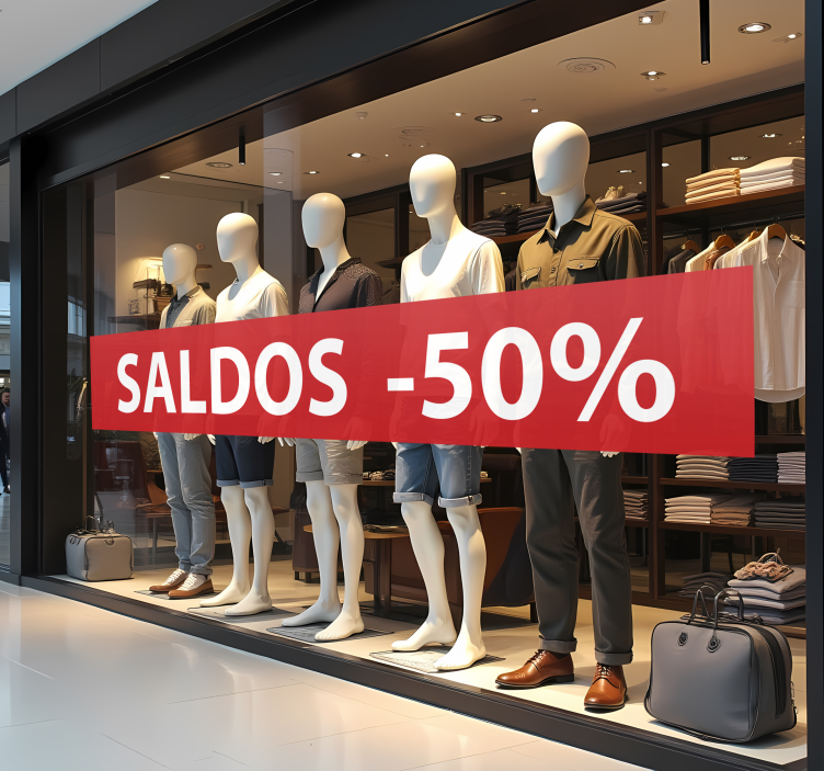 Autocolante de promoção desconto personalizado - TenStickers