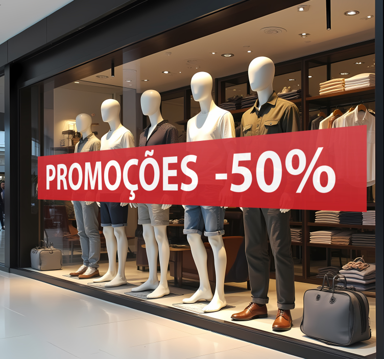 Autocolante de promoção desconto personalizado - TenStickers