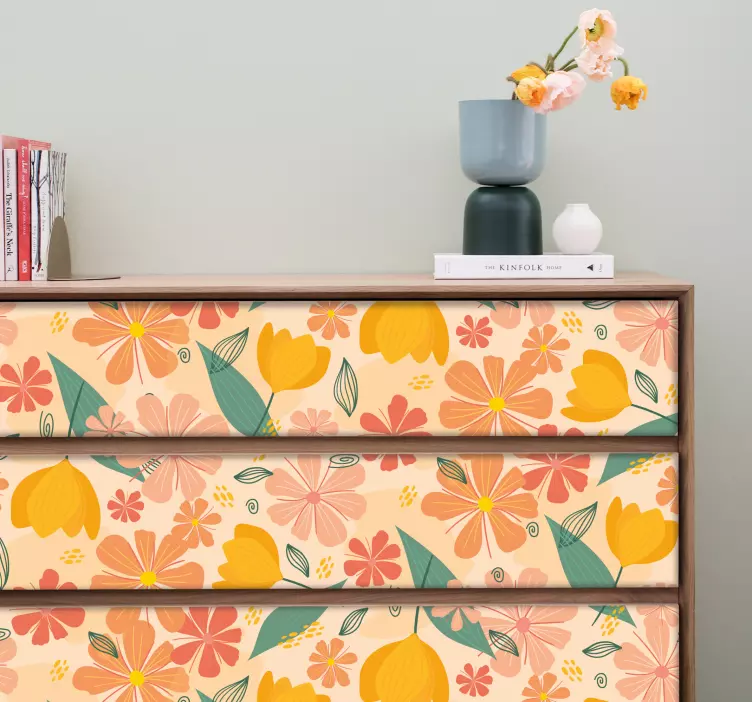 Autocolante decorativo acabamento texturizado botânico - TenStickers