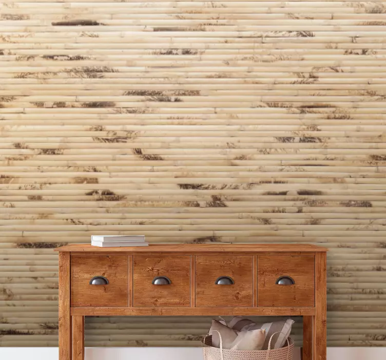 Autocolante animal acabamento texturizado de bambu - TenStickers