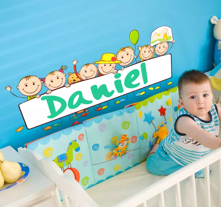 Autocolante decorativo bebé personalizável - TenStickers