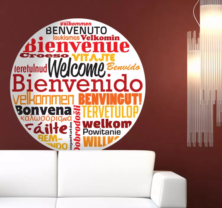 Autocolante decorativo boas-vindas - TenStickers