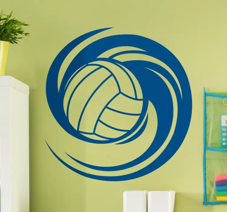 Autocolante decorativo bola volley dinâmica - TenStickers