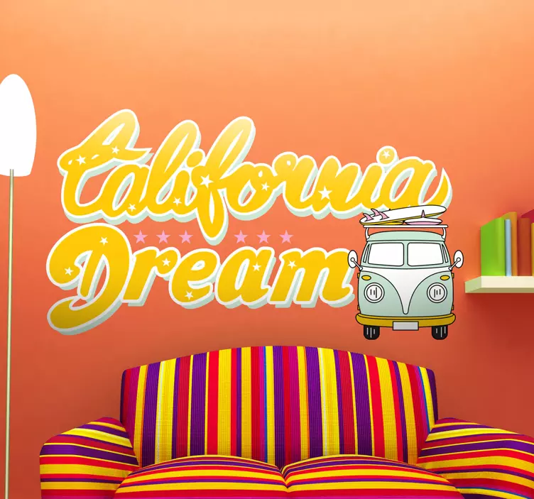 Autocolante decorativo California Dream - TenStickers