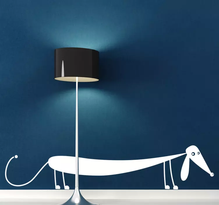 Autocolante decorativo cão salsicha - TenStickers