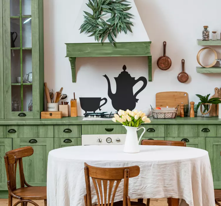 Autocolante decorativo chaleira vintage - TenStickers