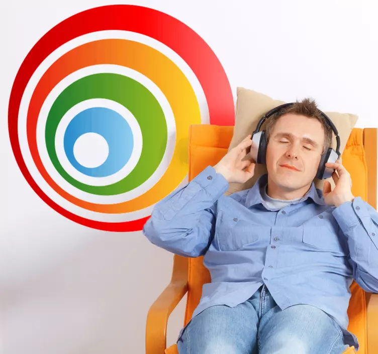 Autocolante decorativo círculos espirais - TenStickers