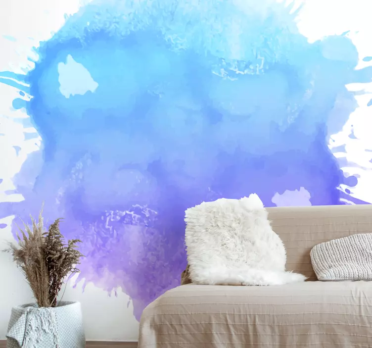 Autocolante decorativo cores splash abstratas - TenStickers