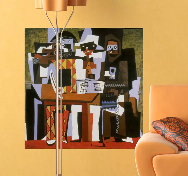 Autocolante decorativo cubismo Picasso - TenStickers