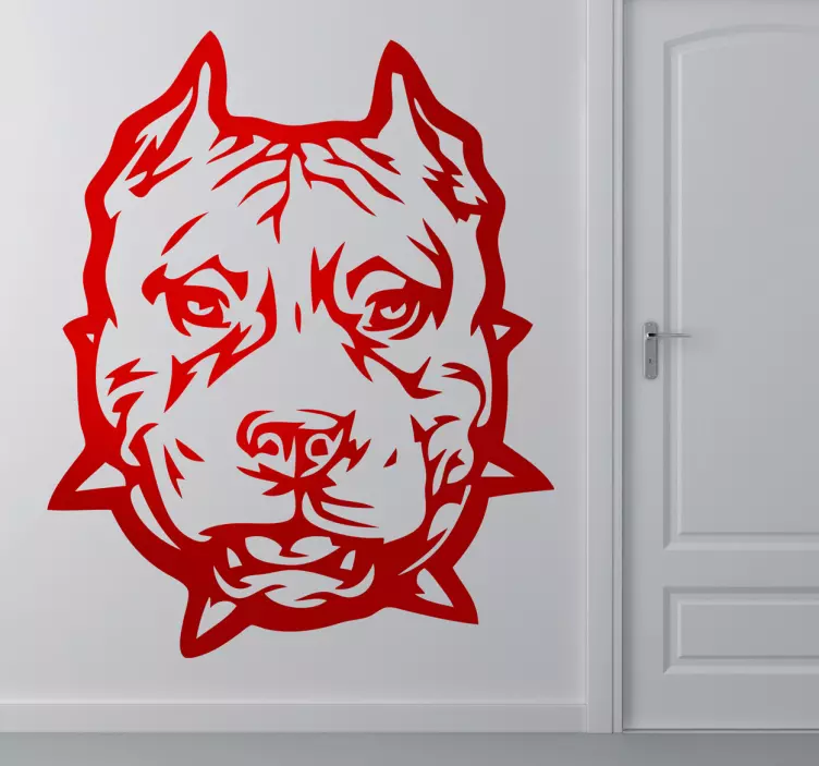Autocolante decorativo de animais pitbull - TenStickers
