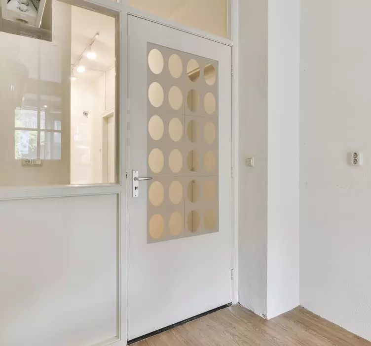 Autocolante de círculos para a porta - TenStickers