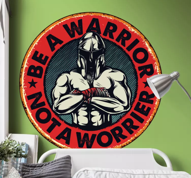 Autocolantes de citações celebres Citação - seja um guerreiro, nã - TenStickers