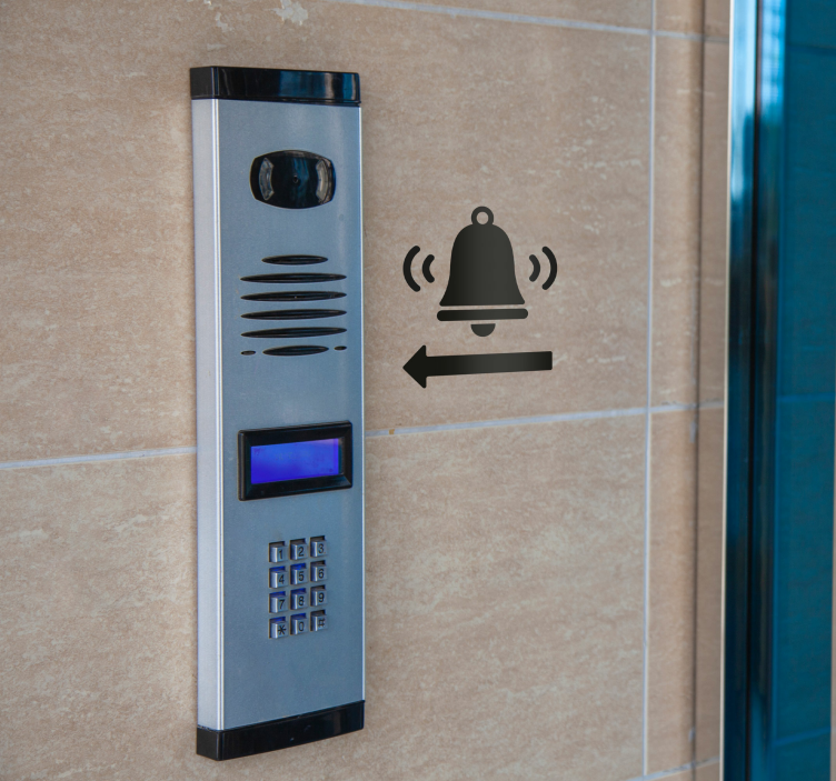 Autocolante de sinalética variada sinal de sino - TenStickers