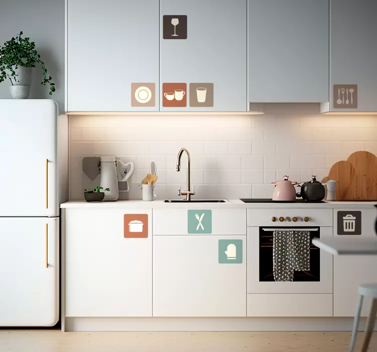 Vinil decorativo de utensílios de cozinha - TenStickers