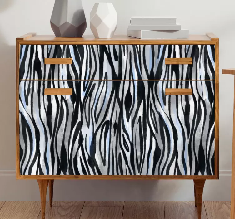 Autocolante decorativo decoração com estampa de zebra - TenStickers