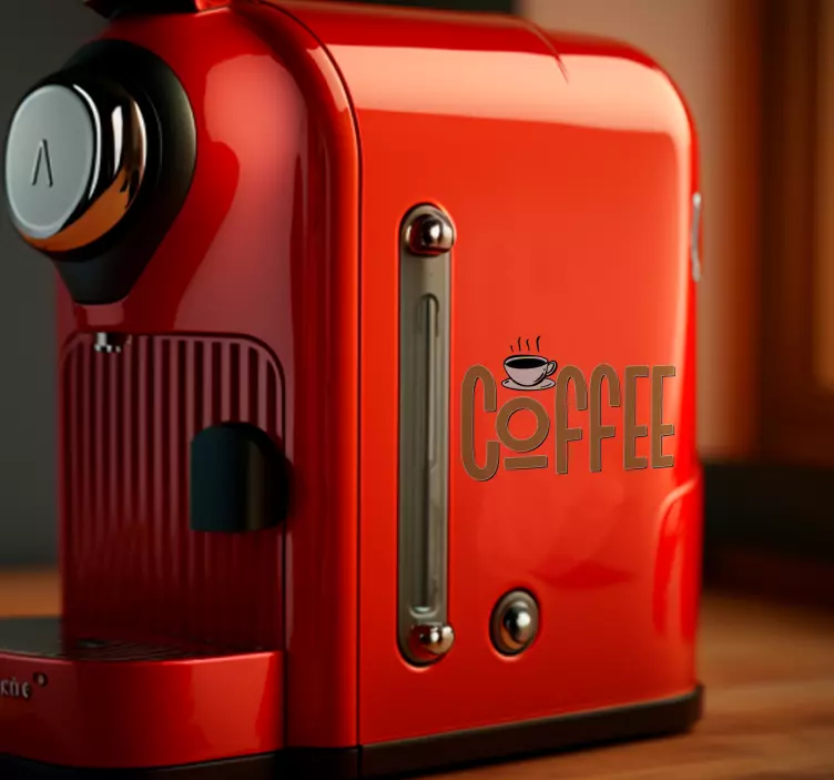 Autocolante eletrodomésticos café Vintage - TenStickers