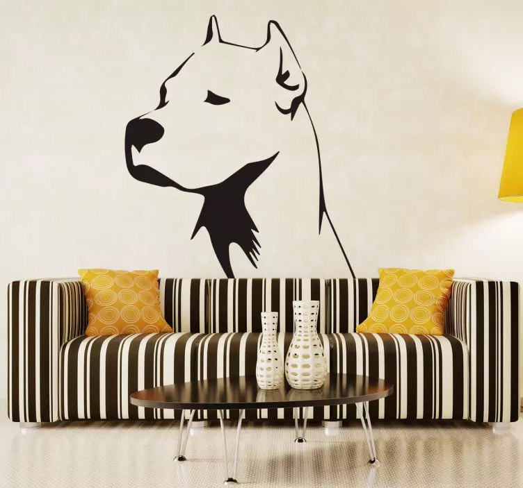 Vini decorativo de cão great dane - TenStickers