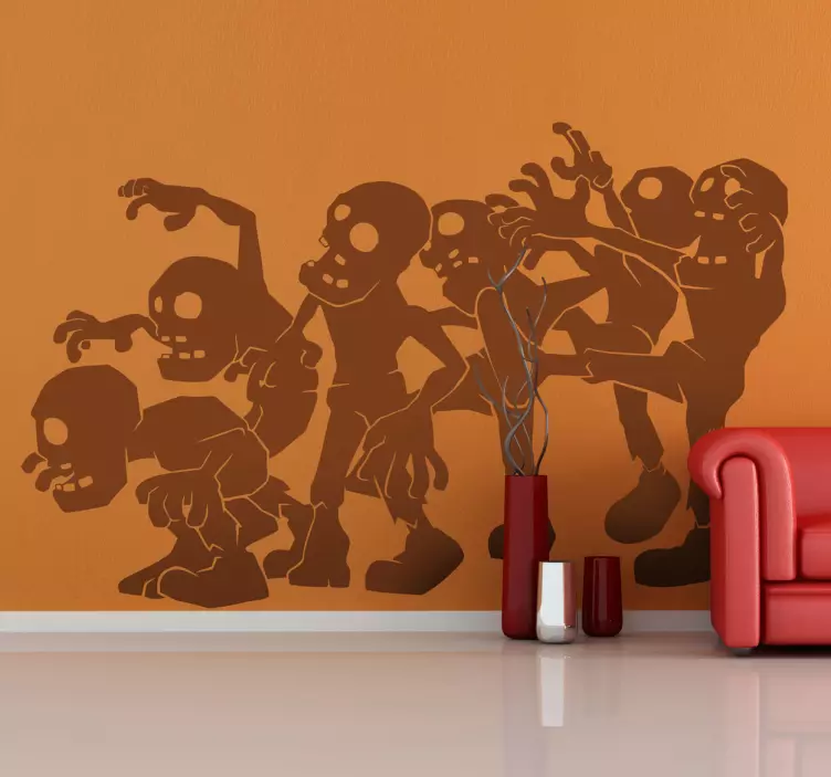 Autocolante decorativo infantil zombies - TenStickers