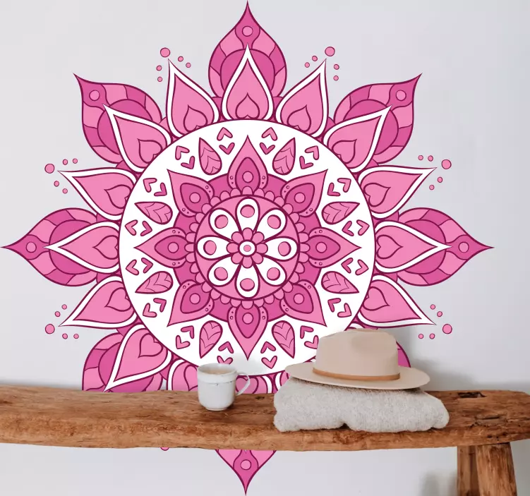 Autocolante animal mandala botânica detalhada - TenStickers