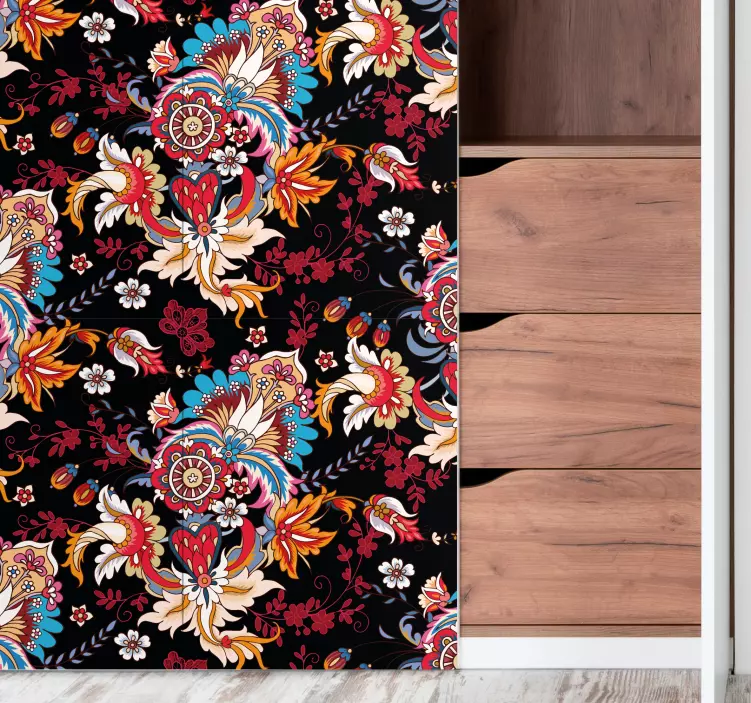 Autocolante decorativo motivo botânico vibrante - TenStickers