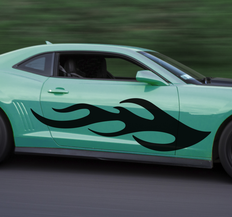 Autocolante para carros Chamas legais - TenStickers