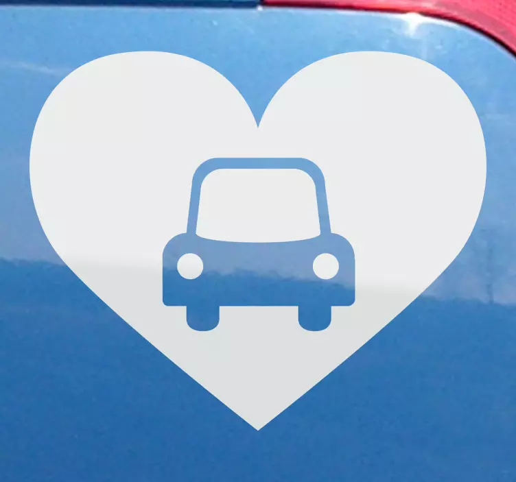 Adesivo para carros coração - TenStickers