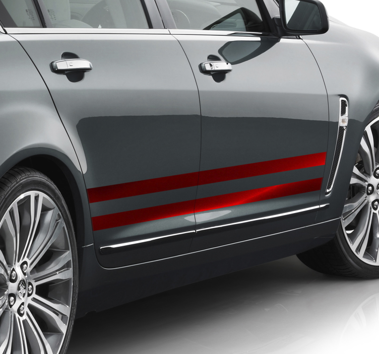 Autocolante para carros Faixa vermelha - TenStickers