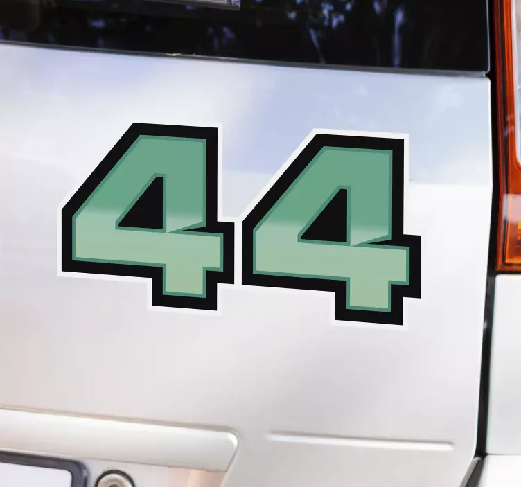 Autocolante para carros Lewis hamilton 44 - TenStickers