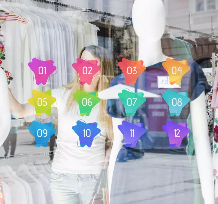 Autocolante Números com setas elegantes - TenStickers