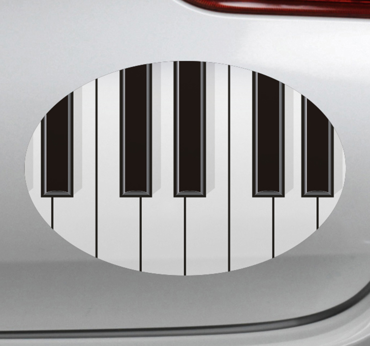 Autocolante para carros Piano para carro - TenStickers